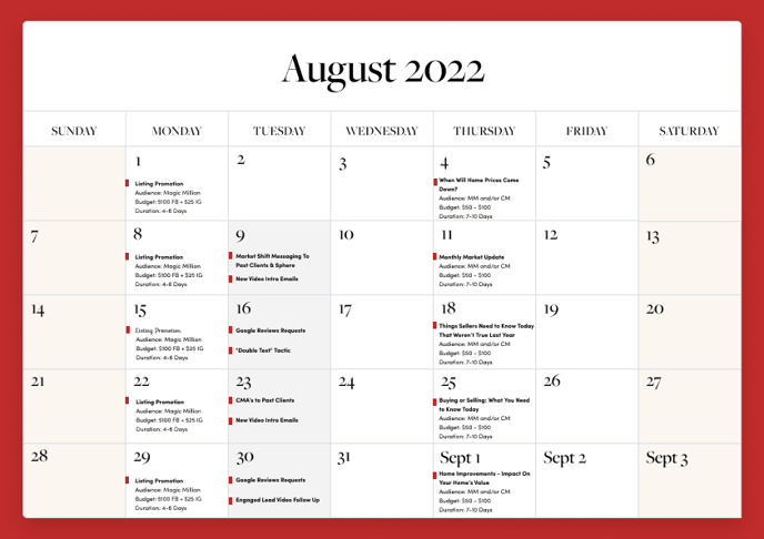 August Content Calendar - Base