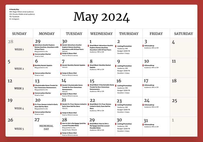May Base Calendar
